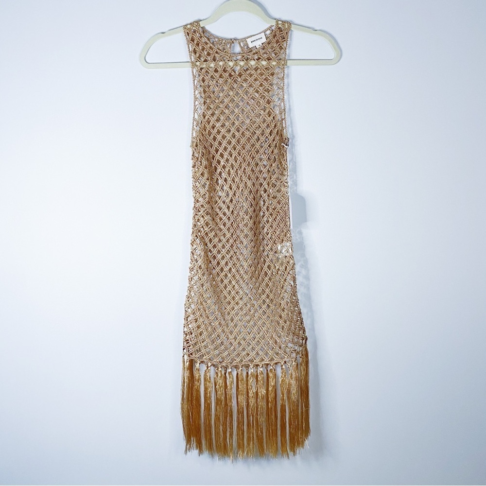 Song of Style - Tan Crochet Coverup